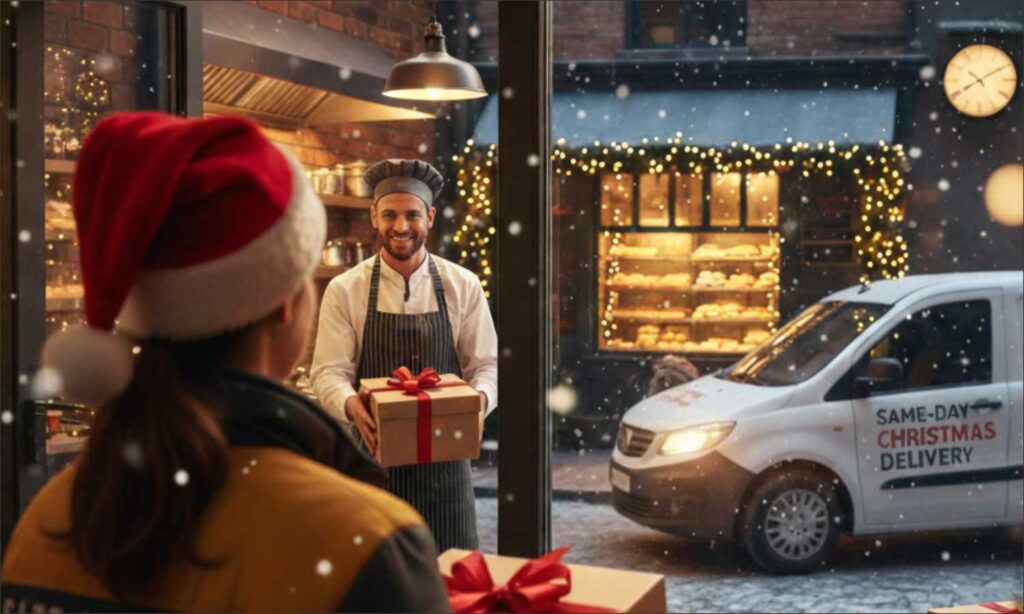 christmas eve delivery man